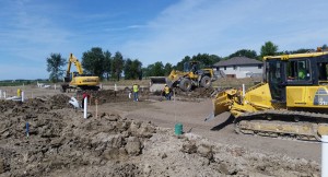 Road Excavation, Subdrain Installation and Granular Placement