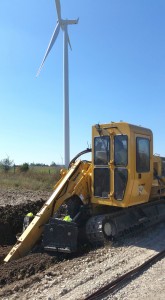 Trenching for High Voltage Cables (Wind Farm)